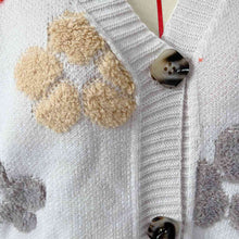 Load image into Gallery viewer, Floral V-Neck Button Up Cardigan with Pockets