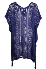 Load image into Gallery viewer, Cutout V-Neck Cover-Up with Tassel
