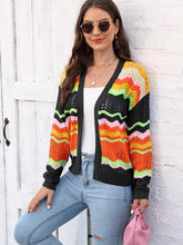 Load image into Gallery viewer, Open Front Openwork Cardigan