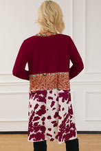 Load image into Gallery viewer, Printed Long Sleeve Open Front Outerwear