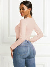 Load image into Gallery viewer, Round Neck Long Sleeve Bodysuit