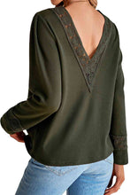 Load image into Gallery viewer, Lace Trim V-Neck Top