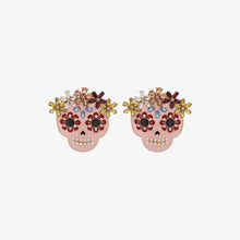 Load image into Gallery viewer, Skull Rhinestone Alloy Earrings