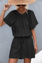 Load image into Gallery viewer, Buttoned Gather Detail Romper