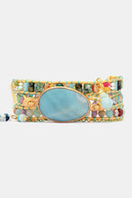 Load image into Gallery viewer, Handmade Natural Stone Beaded Triple Layer Bracelet