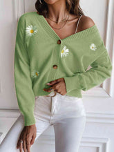 Load image into Gallery viewer, Floral Button Up Cardigan