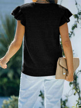 Load image into Gallery viewer, Round Neck Cap Sleeve Sweater