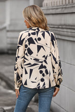 Load image into Gallery viewer, Printed Johnny Collar Blouse