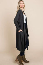 Load image into Gallery viewer, Culture Code Open Front Longline Cover Up with Pockets