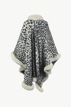 Load image into Gallery viewer, Leopard Open Front Poncho