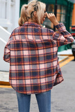 Load image into Gallery viewer, Plaid Dropped Shoulder Shirt Jacket