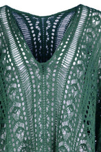 Load image into Gallery viewer, Cutout V-Neck Cover-Up with Tassel