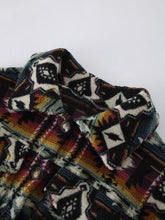 Load image into Gallery viewer, Geometric Dropped Shoulder Balloon Sleeve Outerwear