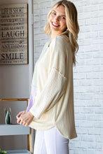 Load image into Gallery viewer, Culture Code Color Block Round Neck Dropped Shoulder Blouse