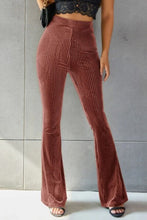 Load image into Gallery viewer, Ribbed High Waist Flare Pants