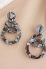 Load image into Gallery viewer, Acrylic Double-Hoop Earrings