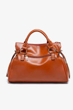 Load image into Gallery viewer, PU Leather Handbag with Tassels