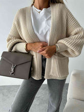 Load image into Gallery viewer, Open Front Dropped Shoulder Cardigan