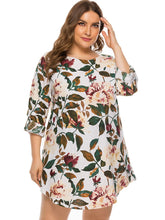 Load image into Gallery viewer, Full Size Floral Long Sleeve Mini Dress