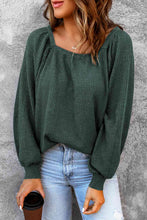 Load image into Gallery viewer, Square Neck Waffle-Knit Top
