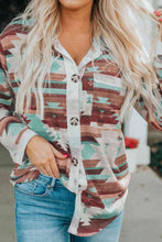 Load image into Gallery viewer, Printed Button Up Long Sleeve Shirt
