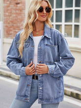Load image into Gallery viewer, Button Up Denim Jacket with Pockets