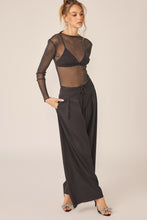 Load image into Gallery viewer, Idem Ditto Sparkling Glitter Long Sleeve Sheer Top