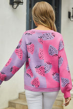 Load image into Gallery viewer, Printed V-Neck Button-Down Long Sleeve Cardigan