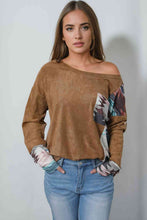 Load image into Gallery viewer, Geometric Drop Shoulder T-Shirt with Pocket