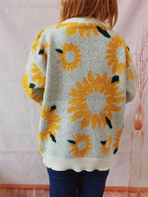 Load image into Gallery viewer, Sunflower Dropped Shoulder Long Sleeve Sweater
