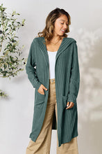 Load image into Gallery viewer, DOORBUSTER DEAL: Bae Full Size Hooded Sweater Cardigan Cardigan