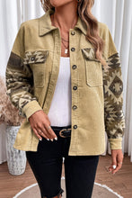 Load image into Gallery viewer, Geometric Button Down Collared Jacket