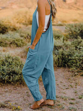 Load image into Gallery viewer, Double Take  V-Neck Sleeveless Jumpsuit with Pocket