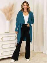 Load image into Gallery viewer, Long Sleeve Open Front Longline Cardigan