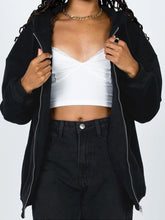 Load image into Gallery viewer, Zip-Up Drawstring Hoodie