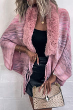 Load image into Gallery viewer, Open Front Fringe Hem Poncho