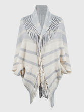 Load image into Gallery viewer, Fringe Detail Open Front Poncho