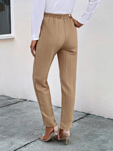 Load image into Gallery viewer, Texture Drawstring Pants with Pockets