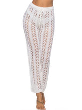 Load image into Gallery viewer, Cutout Drawstring High Waist Swim Pants