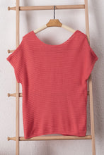 Load image into Gallery viewer, Boat Neck Short Sleeve Sweater
