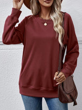 Load image into Gallery viewer, Round Neck Long Sleeve Sweatshirt
