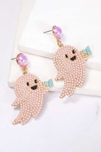 Load image into Gallery viewer, Ghost Shape Synthetic Pearl Dangle Earrings