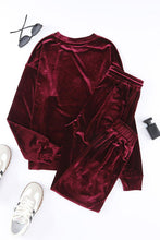 Load image into Gallery viewer, Long Sleeve Top and Pants Lounge Set