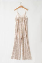 Load image into Gallery viewer, Sequin Spaghetti Strap Wide Leg Jumpsuit