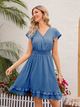 Load image into Gallery viewer, Swiss Dot Cap Sleeve Dress