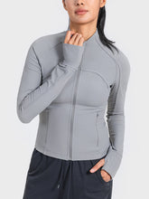Load image into Gallery viewer, Zip-Up Long Sleeve Sports Jacket