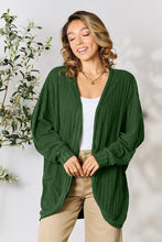 Load image into Gallery viewer, DOORBUSTER DEAL: Basic Bae Full Size Ribbed Cocoon Cardigan