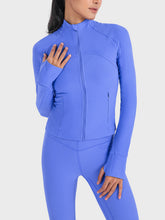 Load image into Gallery viewer, Zip-Up Long Sleeve Sports Jacket