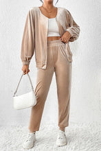 Load image into Gallery viewer, Zip Up Top and Pants Set