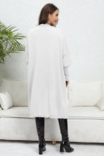 Load image into Gallery viewer, Lantern Sleeve Open Front Pocketed Cardigan